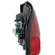 Driver Side Tail Light, with Bulb, Halogen, Clear and Red Lens