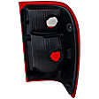 2003 Ford Ranger XLT - Driver Side Halogen Tail Light, Without bulb(s), OE Replacement