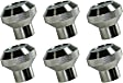 11420.01 Dash Knob Kit - Polished, Aluminum, Kit