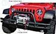 11561.1 Front Bumper Powdercoated Textured Black