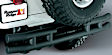 1998 Jeep Wrangler - Rear Bumper, Powdercoated Textured Black