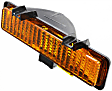 Front, Passenger Side Turn Signal Light, Without bulb(s)