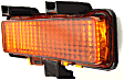 Front, Driver Side Turn Signal Light, Without bulb(s)
