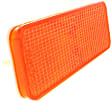Turn Signal Lens - Driver or Passenger Side, Amber, Plastic, Direct Fit, Sold individually