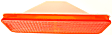 Turn Signal Lens - Driver or Passenger Side, Amber, Plastic, Direct Fit, Sold individually