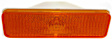 Turn Signal Lens - Driver or Passenger Side, Amber, Plastic, Direct Fit, Sold individually