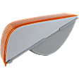 Front, Passenger Side Turn Signal Light, Without bulb(s)