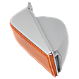 Front, Passenger Side Turn Signal Light, Without bulb(s)
