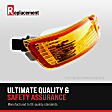Front, Passenger Side Turn Signal Light, without Bulb, Dual Sealed Beam Headlights
