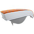 Front, Passenger Side Turn Signal Light, Without bulb(s)