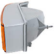Front, Passenger Side Turn Signal Light, Without bulb(s)