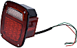 12403.82 Passenger Side LED Tail Light, With bulb(s), Clear & Red Lens, Sport Utility