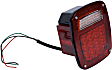 12403.83 Driver Side LED Tail Light, With bulb(s), Clear & Red Lens, Sport Utility