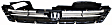 1994 Honda Accord EX - Grille, Chrome Shell with Textured Black Insert, Coupe