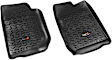 12920.01 Front Row All Terrain Series Molded Floor Liner, Black Made of Thermoplastic