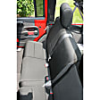 13264.01 Second Row Seat Cover, Black, Made of Neoprene, Solid Design, 50/50 bucket seat Custom Fit Neoprene Series