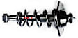 1345826R Rear, Passenger Side Fully Loaded Strut, Coupe, FCS OE Replacement