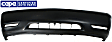 Front Primed Bumper Cover, Base Model, 6 Cyl., 3.0L Engine, With Side Marker Holes, CAPA CERTIFIED