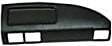 1957 Cadillac Commercial Chassis - Dash Cover, Black, Without Switch Openings, Molded; Overlay Over Factory Dash, Dash Cap Series - Front
