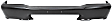 Front Bumper, Painted Black, Without Mounting Brackets