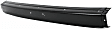 Front, Center Bumper, Painted Black, 3-Piece Type, Without Molding Holes, Without Mounting Brackets