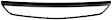 Grille Trim, Upper, Black, 4 Cyl., 1.6L Engine