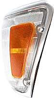 Driver Side Corner Light, With Bulb, With Chrome Trim