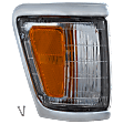 Passenger Side Corner Light, With bulb(s), Deluxe and SR5 Models, With Chrome Trim