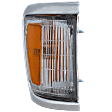 Passenger Side Corner Light, With bulb(s), Deluxe and SR5 Models, With Chrome Trim