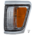 Driver Side Corner Light, With bulb(s), Deluxe and SR5 Models, With Chrome Trim