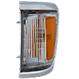 Driver Side Corner Light, With bulb(s), Deluxe and SR5 Models, With Chrome Trim