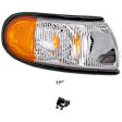 Passenger Side Corner Light, Without Bulb, 6 Cyl., 3.0L Engine