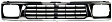 Grille, Chrome Shell with Painted Black Insert, Base Model