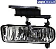 Front, Driver Side Fog Light, with Bulb, Halogen, with Mounting Bracket, CAPA Certified