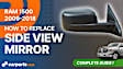 Driver Side Mirror, Power Adjust, Heated, Manual Folding, Textured Black, No Signal Light, No Memory, No Puddle Light, No Auto-Dim, No Blind Spot Feature