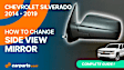 2014-2018 Chevrolet Silverado 1500 - Driver Side Mirror, Manual Adjust, Non-Heated, Manual Folding, Textured Black, No Signal Light, Without Memory Recall, No Puddle Light, No Auto-Dimming, No Blind Spot Feature