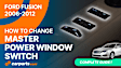SW7252 Front, Driver Side Window Switch, Black, Double, LowithMid Version