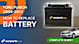 2009 Pontiac G6 - Battery, Front / Back Hold Down Only