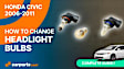 2007 Toyota Highlander - Driver and Passenger Side Halogen 9005 Headlight Bulb, High Beam, Set of 2, Vision Series