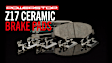 2017 Dodge Journey - Front Ceramic Brake Pad Set, Z17 Evolution Plus Ceramic