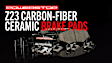 Z23-031 Rear Z23 Daily Carbon-Fiber Ceramic Brake Pads with Stainless-Steel Hardware Kit