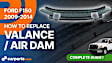 Front Valance, Textured, For Models Without Sport Package, 4WD