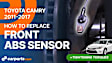 Front, Passenger Side ABS Speed Sensor Sold Individually