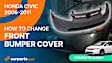 2007 Honda Civic - Front Primed Bumper Cover, Sedan