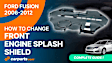 Front Engine Splash Shield, 4 Cyl., 2.5L Engine