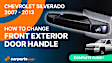 2012 Chevrolet Silverado 1500 - Front, Driver Side Primed Exterior Door Handle, With Key Hole