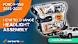 Driver and Passenger Side LED Headlight, With bulb(s), OE Comparable Finish, Crew/Extended Cab Pickup, CAPA Certified