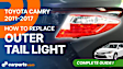 Driver Side, Outer Tail Light, with Bulb, Halogen, Clear and Red Lens, Special Edition Model, CAPA CERTIFIED