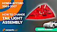 Passenger Side, Outer Tail Light, without Bulb, Halogen, Red Lens, Sedan