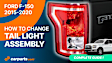 Passenger Side Tail Light, with Bulb, Halogen, Clear and Red Lens
